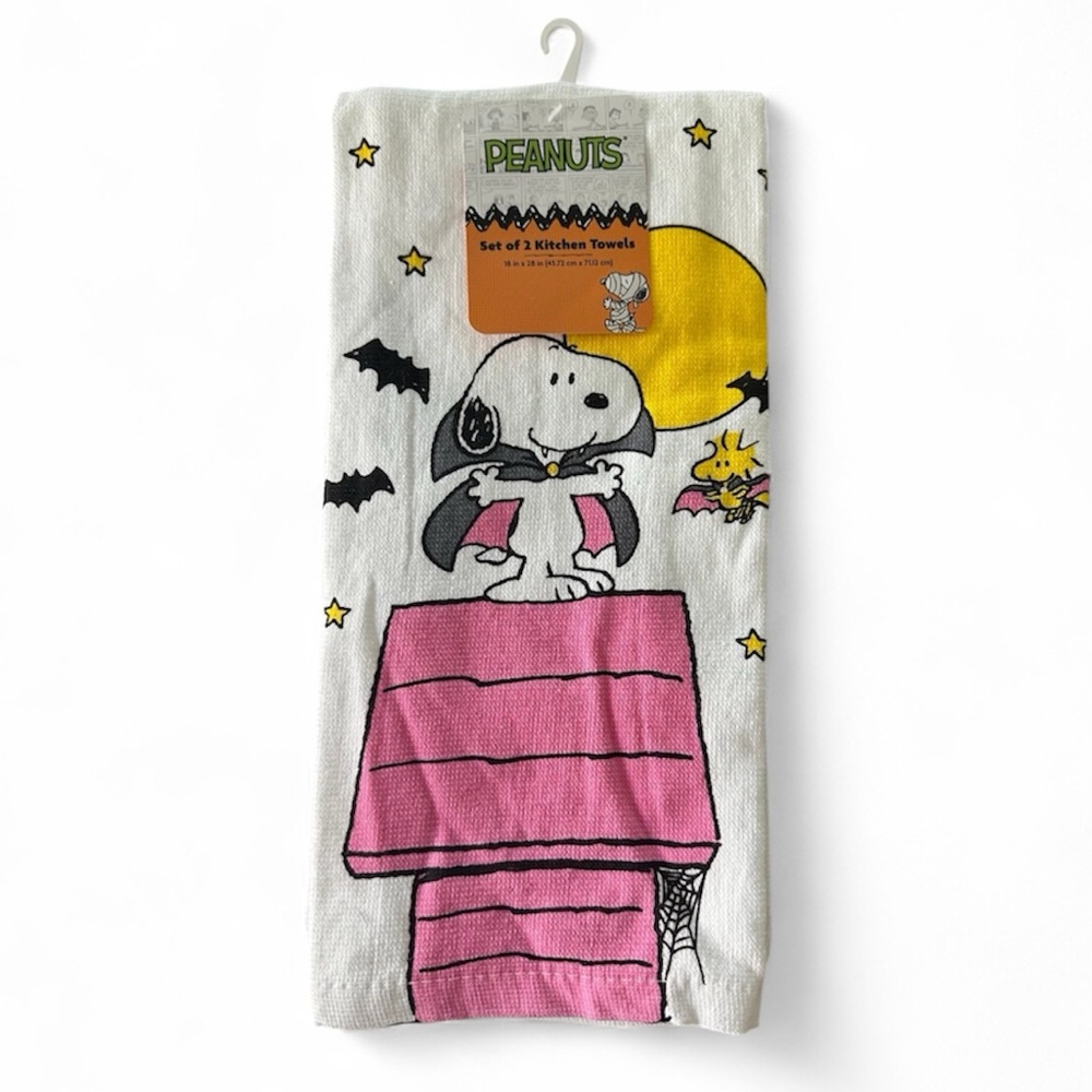 Peanuts Snoopy Halloween Kitchen Towels Set of 2